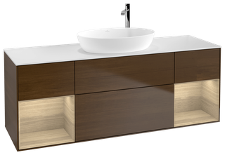 V&B Waschtisch-Unterschrank Finion 160cm, Pl wh. m, Reg Oa ven, wal ven