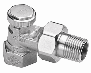 Heimeier Rücklaufverschraubung Regutec DN 20, Rp 3/4xR 3/4, Eck, Rotguss
