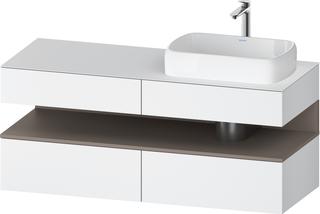 Duravit Waschtisch-Unterschrank Qatego 140x55x60cm, ba m/we m, Pl, Beck. re