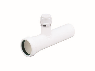 Dallmer Verlängerungsrohr V5, 215mm lg, DN 50 mit Belüftungsventil