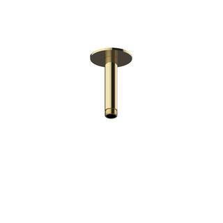 Herzbach D.Arm Living Spa seven round 100mm, PVD-gold, für Regenbrause, 1/2"