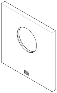DO xTOOL Rosette ERSATZTEILE 091102196 120 x 120 x 8,5 mm Cyprum