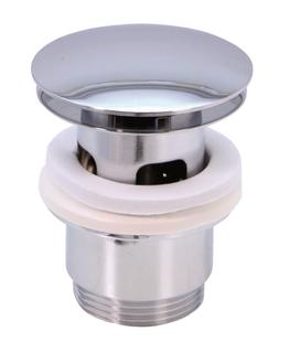 Schulte Ablaufgarnitur-Druckmechanik Stopfen d= 72mm, verchromt