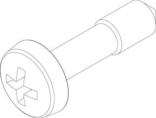 BOSCH Ersatzteil TTNR: 87186618200 Schraube M5x15
