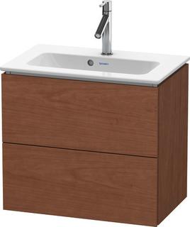 DU WTU Compact L-Cube 550x620x391mm 2 Schubkästen, Amerik. Nussbaum ES Ahorn