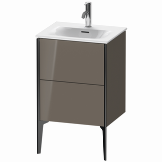 Duravit Waschtisch-Unterschrank XViu 51x42x59,1cm, 2 AZ, sw m, flan. Gr hgl