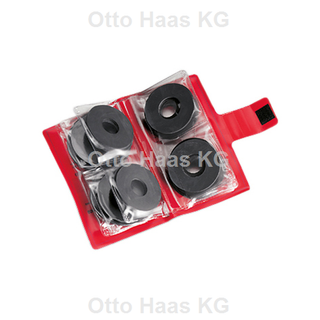 HAAS Membranen-Sortiment Maxi 25 Stck, f SPK, aufkl. Etui, Tasche, rot