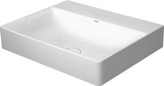 Duravit Möbel-Waschtisch DuraSquare 60x47cm, o. ÜL, m HLB, o. Hahnloch, weiß