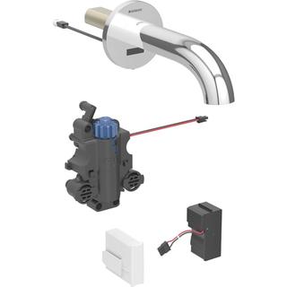 Geberit Infrarot-WT-Armatur Piave 22cm, Wand, Netz, Box, m Mischer, hgl-vc