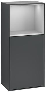 V&B Seitenschrank Wandbeleuchtung Finion 41,8cm, r, LS, Rg Gr m Lac, md bl. m Lac