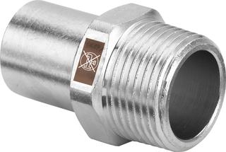 Viega Einsteckstück Temponox 1711.1 18mmxR 1/2, St. n. rostend, Einsteckende