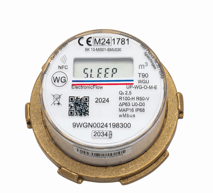 Artikelbild 1 des Artikels „Wasser-Geräte WWZ Unimeter WG-Elect.Flow TWO in ONE, Q3 2,5, m3/h 1,5, 54,9mm “