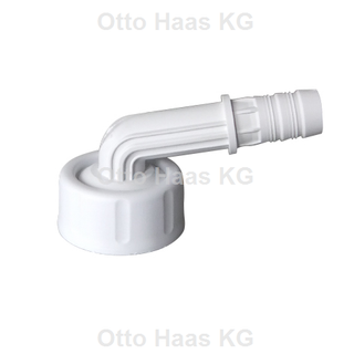 HAAS Winkelschlauchtülle 1/2"x12mm, 63mm, 1", f Kond.-Anschl., PP