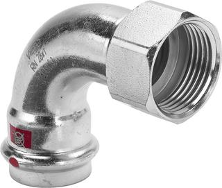 Viega Bogen Prestabo 1114.5 15mmxRp 1/2, 90G, St unl., SC, Mehrk.