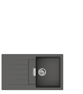 hansgrohe Einbauspüle S520 m Tropffl, 840x480mm, 1 Beck., steingrau