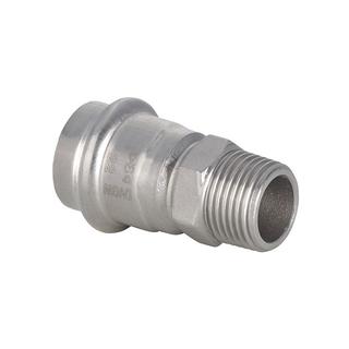 IBP Übergangsnippel PS4243G B Press Inox 18mmxR 3/4, Edelstahl