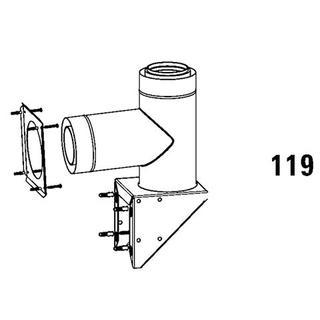 Daikin Außenwandanschluss W11 WK DN 110/160, doppelw., Edelstahl poliert