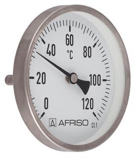 AFRISO Bimetall-Edelstahlthermometer BiTh100E -20/+60C 200mm glatt ax D312