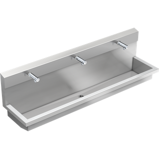 AR Waschplatzeinheit, PLANOX, Edst., 1800x530x450 mm, 3xWandventil hydr.