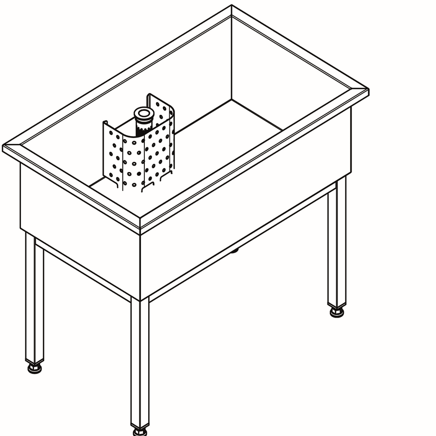 Artikelbild 2 des Artikels „AR Werkraumbecken, SIRIUS, Edelstahl, 1000x800x600 mm, Unterbau “
