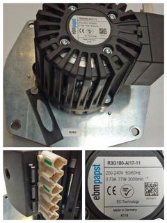 ETA A Abgasgebläse für eHACK mit EP BG1 mit Ventilatorrad u.Hochspannungsabl.