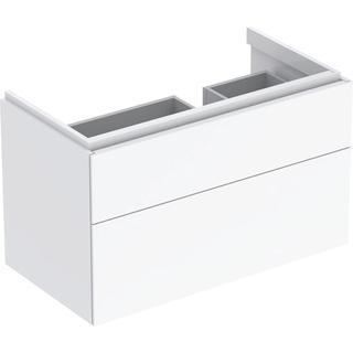 Geberit Waschtisch-Unterschrank Xeno2 88x53x46,2cm, m 2 L, m Abl, hochgl./we