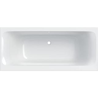 Geberit Badewanne Tawa 80x180cm, schm. Rand, Duo, weiß glänzend