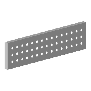 DO Rosette ERSATZTEILE 092799001 240 x 60 x 9 mm Platin gebürstet