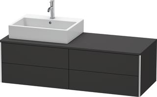 Duravit Waschtisch-Unterschrank XSquare 140x54,8x40cm, 4 La, wd, B l, graph matt