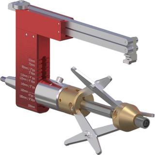PL Rohrschälgerät PFS 200 m. Antriebsbit d 63 bis d 200mm, Spandicke ca. 0,20mm