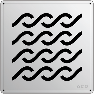 ACO Design-Rost Shower-Drain Hawaii 140x140mm, lose eingelegt