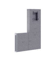 STIEBEL Laibungskanal LKA 3 SR, Wetterschutzgitter silber, EPS