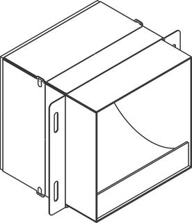 hansgrohe Einbau-Toilettenpapierhalter XtraStoris 150 x 150 x 140 mm