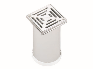 Dallmer Terrassen-Aufsatz SES 15, R massiv, 150x150mm, verschraubt