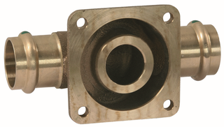 SYR Press-Flansch 22mm, mit beidseitigen Pressverbindungen