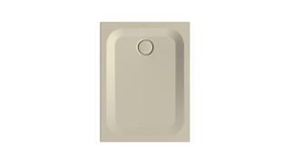 Duschwanne BetteUltra 1650 100x75x2,5cm, Mini-Wannenträger, beige