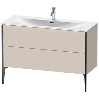 Duravit Waschtisch-Unterschrank XViu 121x48x59,1cm, Tau matt, 2 Ausz., sw m