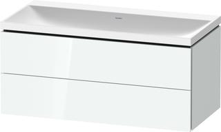 Duravit Möbel-Set L-Cube 100x48x48cm, o Hahnl., we. hgl, 2 Schub.