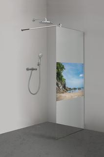 Inloop Color Series Tropischer Strand 1400x2100mm Beschlag chrom