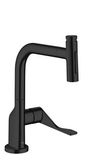 hansgrohe SPT 230 Se 2jet Axor Citterio mit Ausziehbrause und sBox, mattschwarz