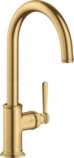 hansgrohe SPT-EHM 260 Axor Montreux mit Schwenkauslauf, brushed gold optic