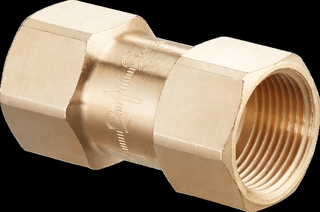 Oventrop Kaltwasserbremse DN 25, Rp 1, 81mm, bis 95 GradC, Rotguss