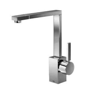 KAJA Spültisch-Einhebelmischer B-Quadrat schwenkbar, Ausladung 220mm, chrom