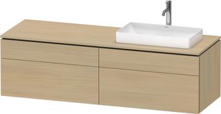 Duravit Waschtisch-Unterschrank L-Cube 162x55x48,2cm, 2 SBK, wd, AS re, med. Ei