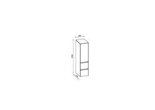 AQ 116 MS griffl. 10 mm Wangen 330x320x1250 Tür 2 Ausz L QuagrH QuagrH