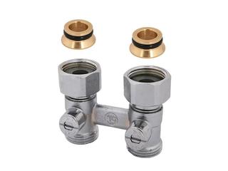 Schlösser DG-Anschlussarmatur 3340 1/2"x3/4" ÜM, EK, vern., f Kompakt-HK