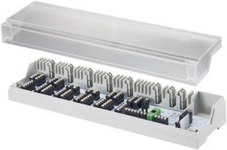 Oventrop Anschlussleiste 10 Zonen, 230 V, H/K, Pumpensteuer.