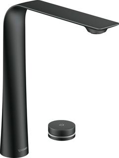 Duravit Elektronik-2-Loch-Waschtisch-Armatur XL D.1 Ausladung 180 mm, mit Steckernetzteil, ohne Zugstangen-Ablaufgarnitur