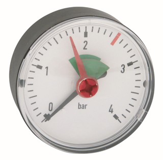 SYR Manometer 12, waag., G1/4, 0-4bar, d 63mm, f Heiz.