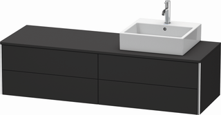 DU WTU XSquare, 4 SK, wandh, Becken re 400x1600x548mm,graph. Superm.,ES Ah. li